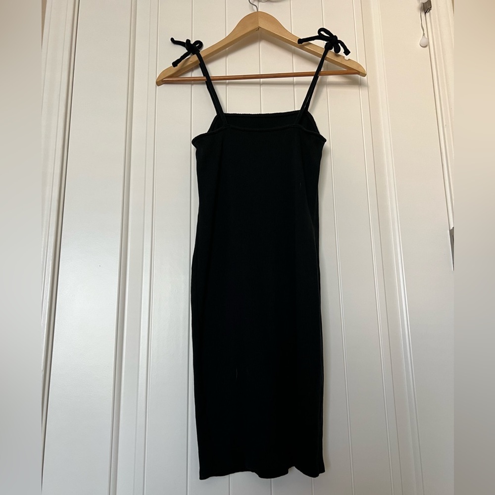 Black Ribbed Dress